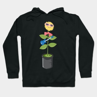 1980's 'Rock N Flowers' Tribute Illustration Hoodie